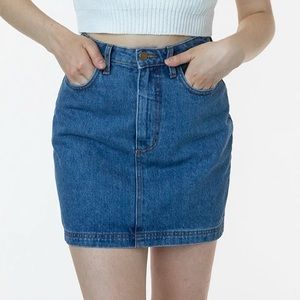 Denim Mini Skirt size M by Los Angeles Apparel